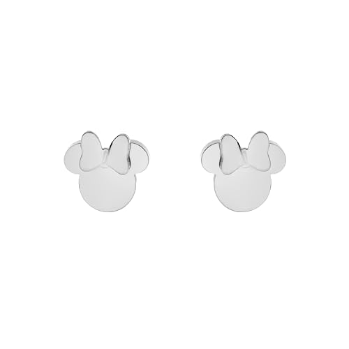 Orecchini Disney Minnie, Acciaio Inossidabile con Fiocco per Bambini e Bambine, Gioielli Disney