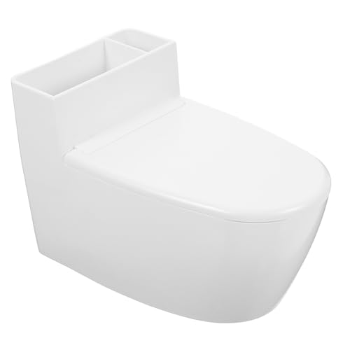 BUTIFULSIC Cenicero con Tapa de Pared para Baño, Acero Inoxidable y Abs, Diseño Forma Inodoro, Ahorro Espacio, Resistente al Viento, Adecuado para Hogar, Oficina y Dormitorio, Suministros