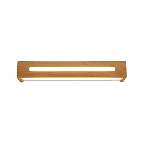 Applique murale salle de bain miroir armoire toilette bois LED