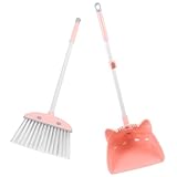 FONDOTIN Besen Kehrschaufel Set Kleines Leichtes Putzset mit Niedlichem Tierdesign für Kleinkinder...