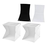 Kit d'éclairage : les fonds noirs et blancs permettent de créer différents effets lumineux et d'atténuer les ombres ; fonds photographiques