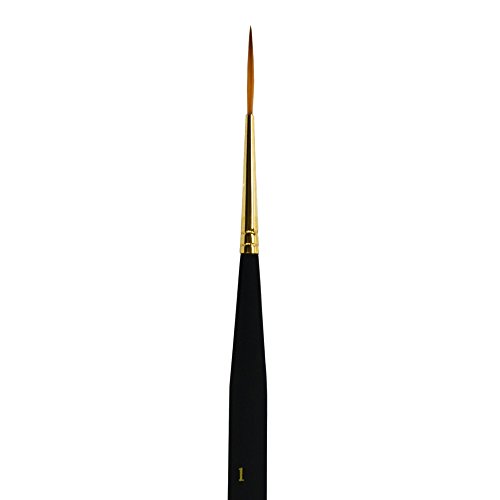 Image of Princeton Artist Brush, Mini-Detailer Brushes for Watercolor, Acrylic and Gouache Series 3050, Liner Synthetic Sable, Size 1