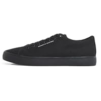 Tommy Hilfiger Baskets Vulcanisées Homme Core Canvas Basses, Noir (Black), 46