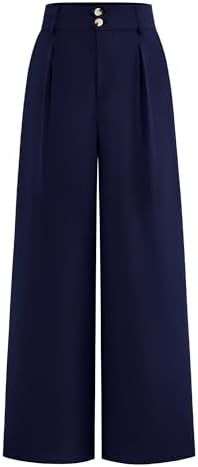 BTFBM Women Wide Leg Dress Pants 2026 High Waisted Button Pleated...