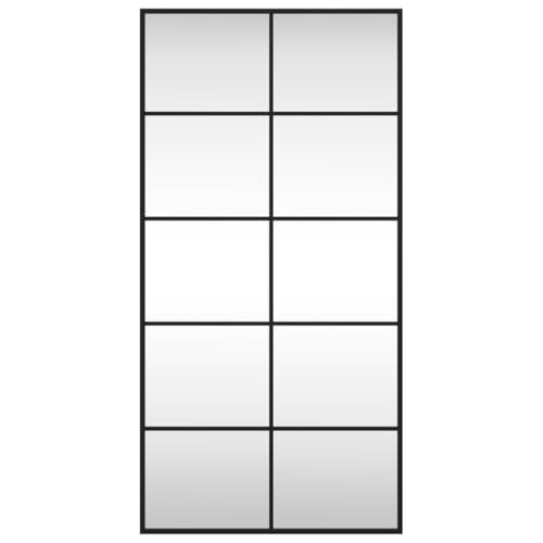 Miroir mural noir 50x100 cm avec cadre en fer haute finition - 3