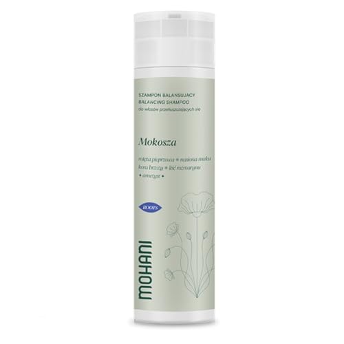 Mohani Shampoing Cuir Chevelu Sensible | Shampoing Apaisant pour Cheveux Gras | Shampoing Cuir Chevelu Irrité Nettoie les Cheveux en Douceur | Shampooing Naturel aux Herbes 250 ml