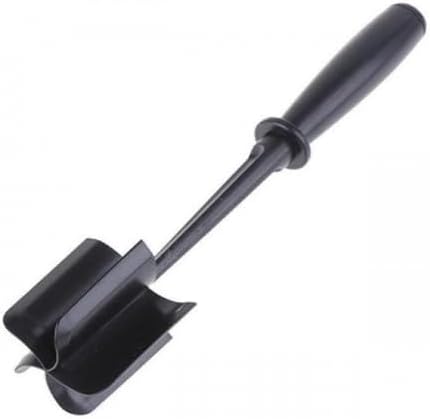 Heat Resistant Meat Chopper/Masher for Hamburgers, Ground Meat, Non stick, Potato Mash, small, Black