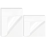 100 Piezas Notas Adhesivas Transparentes, 2 Tamaños Posits Transparentes Notas Translucidas para Oficina Escuela Hogar (76*76 mm/95*70 mm)