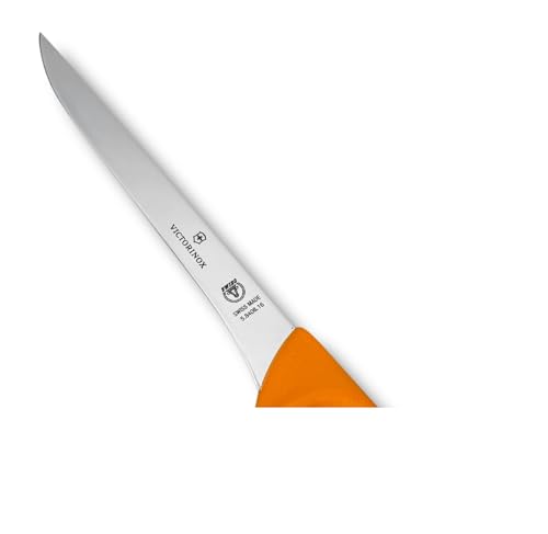 Victorinox Swibo Küchen-/Ausbeinmesser Schmal, Extra Scharfe Klinge, Signalfarbe, Sicherheitsgriff, Spülmaschinenfest – Ansicht 2