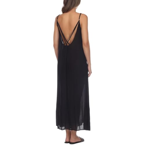 Womens Solid Maxi Cover-Up2