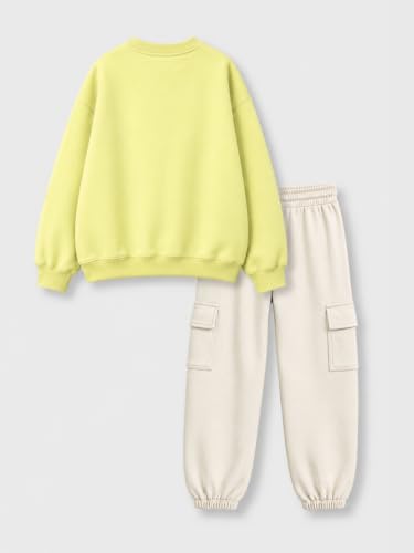 Image of Nap Chief Kids Cotton Co-Ord Set for Boys & Girls,Printed Sweatshirt with Joggers,Casual Wear Outfit
