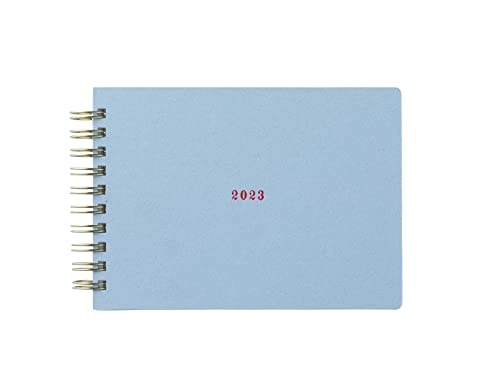 ラボクリップ 手帳 2023年 A6 ウィークリー スケッチ 帆布 グレー 2312R02-GY