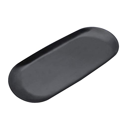NewZC Plateau de rangement ovale en acier inoxydable pour serviettes, produits cosmétiques et bijoux, pour bonbons, collations, bijoux, accessoires en métal, pour clés, bougies, ustensiles de cuisine