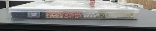 Miniatura 3 de Laucentral Cuentas De Colores 3mm Mini Cuentas, Abalorios Para Hacer Pulseras,12,000 Cuentas Multicolores Y Letras - Mini Cuentas De Abalorios Cristal,Creatividad Con Joyas Hechas A Mano