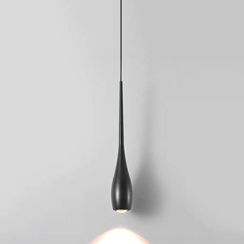 Jadssox Moderna lámpara colgante LED para iluminación de techo, lámpara colgante individual de 7 W, lámparas colgantes de...