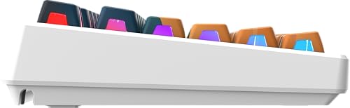 Image of msi Forge GK600 TKL W Mars US - Mechanical Linear SWITCHES - Dye-Sublimated PBT Keycaps, Anti-Slip Base, RGB LED, USB 2.0, Bluetooth, 2.4 GHz - Tenkeyless