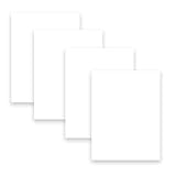 Premium Smooth Matte 4' x 6' Card Stock - Heavyweight 300GSM - White or Recycled - 100 Pack - Made in the U.S.A. (Bright White)