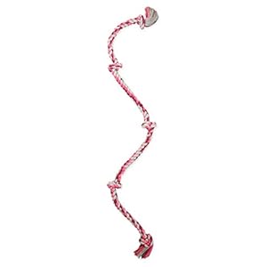 Flossy Chews Cottonblend Color 5-Knot Rope Tug, Super X-Large 72-Inch, Assorted Colors
