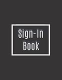  Nail Salon Sign-In Book: Classic Black Customer Sign-In Book for Nail Salons