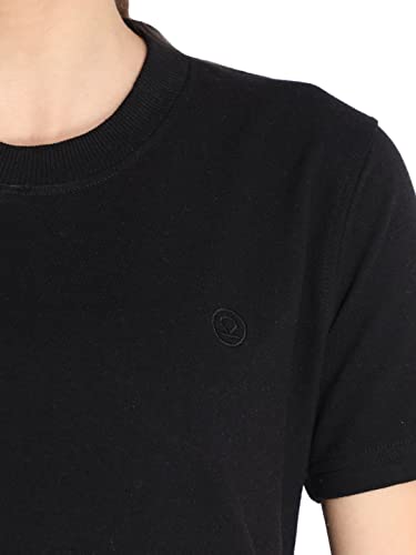 Image of CHKOKKO Women's Terry Cotton Loose Fit Half Sleeve Casual Style T-Shirt