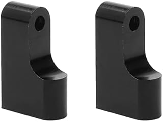 Rowiz Black RC Aluminum Servo Mount AXIAL for 1/10 SCX10 Jeep Wrangler AX80028 for Pack of 2pcs