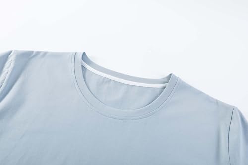 Men's Pajama Set 3 Pieces 100% Cotton Sleep Cozy Lounge Sleep Set Bottoms Pants T-Shirt Pajama Shorts for Men4