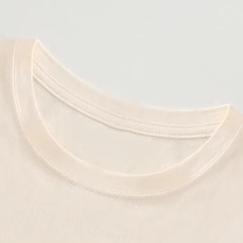 Girls Summer T Shirts Boys Short Sleeve T Shirts Basic Loose Tees Kids Summer Crewneck Tops 1-10 Years3