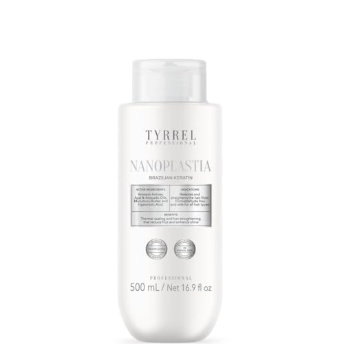 Tyrrel Professional Nanoplastia Brazilian Keratin Hair Treatment Formaldehyde-Free 500mL 16.9 fl oz