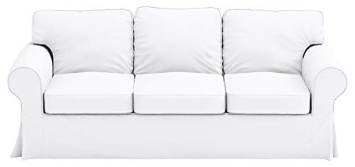 Image of Heavy Cotton Ektorp Sofa Cover Compatible with IKEA 3 Seat Sofa Slipcover