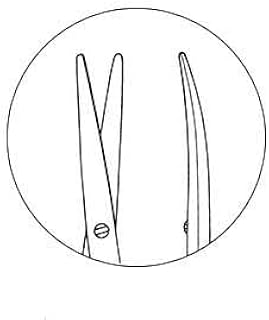 SuperCut Strabismus Scissors 4 1/2