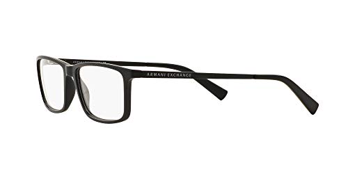 Image of Armani Exchange mens Ax3027f Low Bridge Fit Rectangular Prescription Eyewear Frames