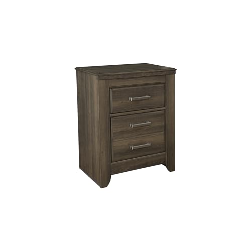 Signature Design by Ashley Juararo Rustic 2 Drawer Nightstand, 29.21