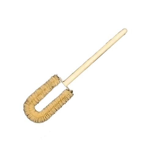 60mm Beaker Brush, White Bristles, Hardwood Handle, Karter Scientific 211D2 (Pack 12)