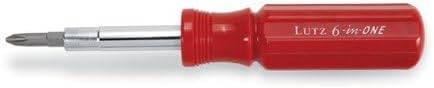12 Pack Lutz 24006 6-in-One Screwdriver - Red