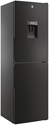 Hoover HOCT3L517FWBK 55cm Wide Low Frost Combi Fridge Freezer, 246 Litres, In-door Water Dispenser, Black