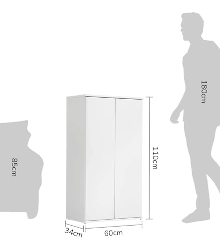Mehrzweckschrank Mokebo 60 cm Breite „Der Schlanke“, schmaler Aktenschrank