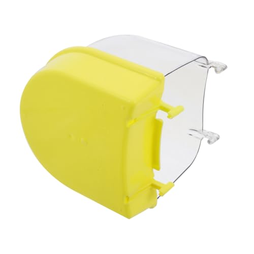 Abaodam Caja Bañera De Loro Bañera para Loros Accesorios para Jaulas De Pájaros Cuenca De Baño Exterior para Loros. Baño para Pájaros para Loros De Interior Juguete para Loros Yellow Abs