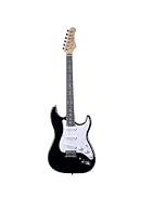 Ideal for beginners / classic Stratocaster style Electronics: passive/number of pickups: 3 Hardware: chrome-plated / finish: glossy black Neck: maple square screwed / body: poplar Control: Volume / 2 tones / 5-way pickup switch