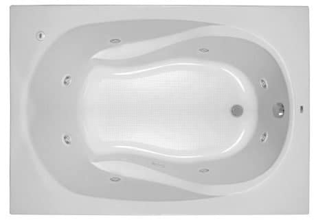 PROFLO PFWPLUSA6042 Plus A 60" x 42" Whirlpool Bathtub with 8 Hydro Jets and EasyCare Acrylic - Drop In Installation - White