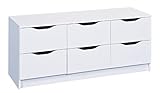 Oggi Cajonera, Madera, Blanco Mate, 40 x 122 x 50 cm