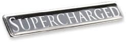 Supercharged amazing show quality metal grille / fender badge emblem insignia decal logo
