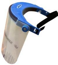 Ama Visera protectora de policarbonato: visera protectora abatible, ajustable, protección facial