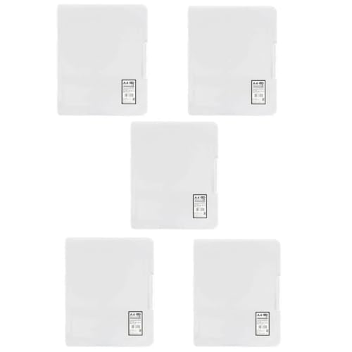 A4 �t�@�C���P�[�X �X�e�[�V���i���[�P�[�X L�^ ���m�N�� ���ގ��[ ���[�P�[�X �����p�i 5�Z�b�g (�z���C�g)