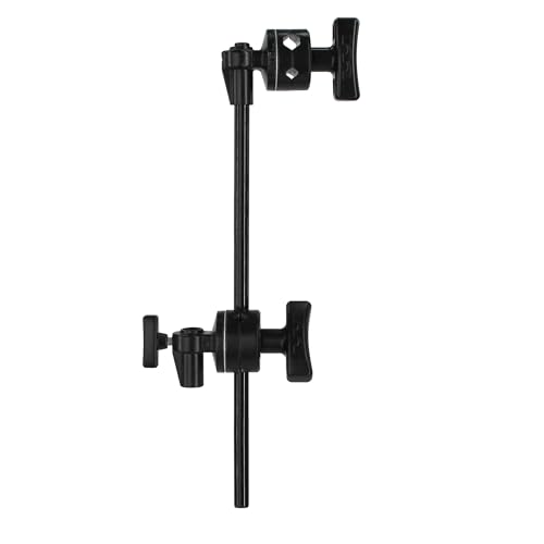 Matthews Hollywood Grip Head & Arm 20" & 40" Steel Grip Arms with 2.5" Grip Head Available in Chrome or Black Lighting or Camera Rigging for Content Creation (20" Black)