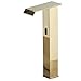 Produktbild XJTNLB Wasserhahn mit Sensor Warm Kalt Wasserhahn Bad Wasserfall aus Messing Waschbecken Armaturen Automatischer Wasserhahn Bad,Gold-A,Hoch