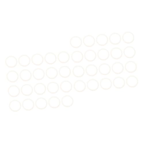 ABOOFAN 40 Pièces Sceau de pot joints en silicone bagues d'étanchéité pour bocaux couvercles bagues d'étanchéité joint de bocal bouteille en verre Provisions canettes ménagères