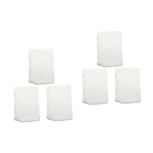 Balacoo 6 Peças Luvas Removedoras De Maquiagem De Fibra Travesseiro De Massagem Rosto Para Baixo Pan