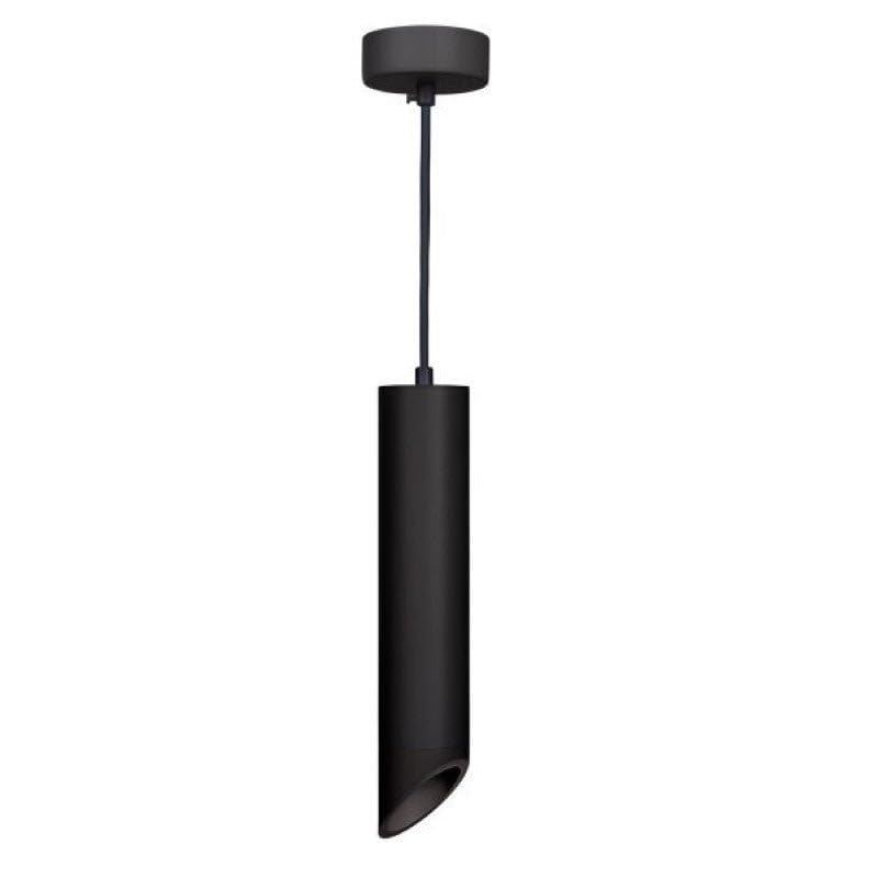SILAMP Suspension Luminaire Biseautée GU10 IP20 30cm Noir