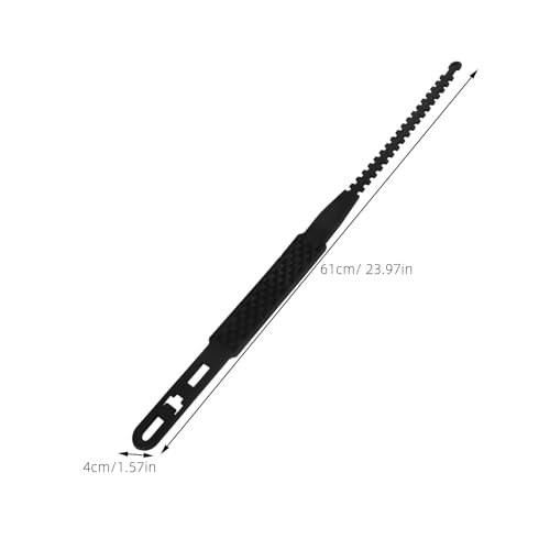 Cadenas de nylon PLAFOPE negras antideslizantes para neumáticos de motocicleta, 4 piezas 2