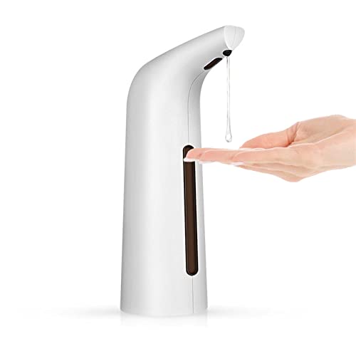 ソープディスペンサー 自動 泡 ハンドソープ ディスペンサー センサー オートディスペンサー 非接触式 電池式 ノータッチ 手洗い おしゃれ 家庭用 防水 残量確認可能 ウイルス対策 洗面所などに適用 シルバー 業務用 (B-ホワイト)